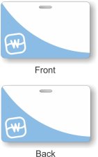 (image for) Watermark Church ID Horizontal Double Sided badge