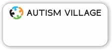 (image for) Autism Village Standard White badge