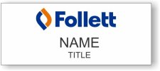 (image for) Follett Standard White Square Corner badge