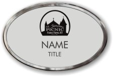 (image for) St. Jerome Oval Prestige Polished badge