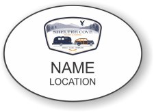 (image for) Highway West Vacations Oval White badge