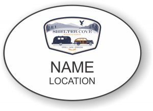 (image for) Highway West Vacations Oval White badge