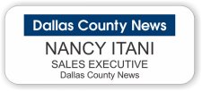 (image for) Dallas County News White Rounded Corners badge
