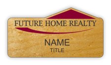 (image for) Future Home Realty, Inc. Shaped Maple badge