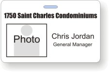 (image for) 1750 Saint Charles Condominiums Photo ID Badge