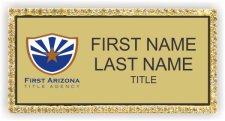 (image for) First Arizona Title Agency Bling Gold badge