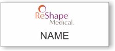 (image for) ReShape Medical Standard White Square Corner badge