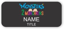 (image for) Monsters 2 Munchkins Chalkboard badge