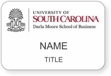 (image for) University of South Carolina Standard White badge