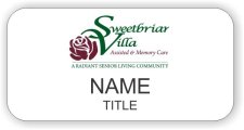 (image for) Sweetbriar Villa Shaped White badge