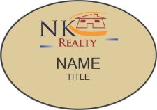 (image for) NK Realty Oval Gold badge