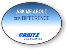 (image for) Orbitz Oval White badge