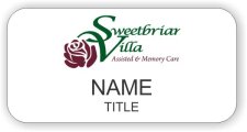 (image for) Sweetbriar Villa Shaped White badge