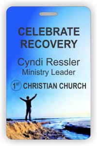 (image for) CELEBRATE RECOVERY Full Color - Round Corners badge