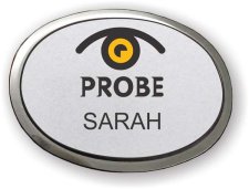 (image for) Probe Information Service Executive Silver Oval badge