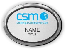 (image for) Care Services Management Oval Executive Silver badge