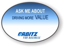 (image for) Orbitz Oval White badge