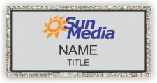 (image for) Sun Media Bling Silver badge