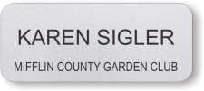 (image for) Karen Sigler Silver Round Corners badge