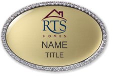 (image for) RTS Homes Oval Bling Silver Other badge