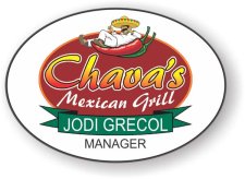 (image for) Chava's Mexican Grill and Cantina Oval White badge