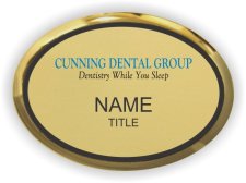 (image for) Cunning Dental Group Oval Executive Gold badge