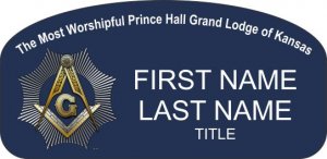 (image for) Most Worshipful Prince Hall Grand Lodge of Kansas Shaped Other badge