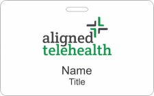 (image for) Aligned Telehealth ID Horizontal badge