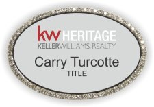 (image for) KW - Heritage Oval Bling Silver badge
