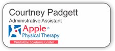 (image for) Apple Physical Therapy White Rounded Corners badge