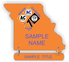 (image for) Missouri Allis-Chalmers Club CA4 Other badge, 1 Drop Bar
