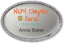 (image for) Next Chapter Gurus Oval Bling Silver badge