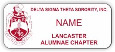 (image for) Delta Sigma Theta Sorority - Lancaster Standard White badge