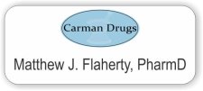 (image for) Carman Drugs Standard White badge