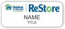 (image for) Habitat for Humanity St. Tammany West Standard White badge