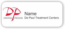(image for) De Paul Treatment Centers Standard White badge