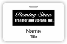 (image for) Fleming-Shaw Transfer and Storage, Inc. ID Horizontal badge