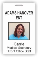 (image for) ADAMS HANOVER ENT Photo Id - Vertical badge