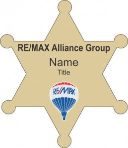 (image for) Re/Max Alliance Group Shaped Gold badge