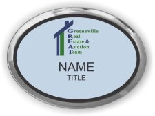 (image for) Greeneville Real Estate & Auction Team Oval Executive Silver Other badge