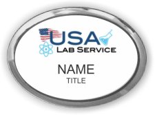 (image for) USA Lab Service Oval Executive Silver Other badge