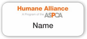 (image for) Humane Alliance Standard White badge