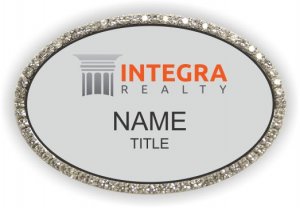 (image for) Integra Realty Oval Bling Silver badge