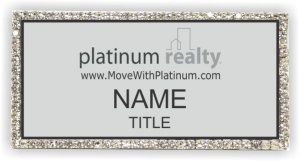 (image for) Platinum Realty Bling Silver badge