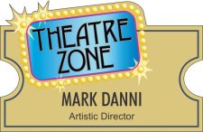 (image for) TheatreZone Inc Shaped Gold badge
