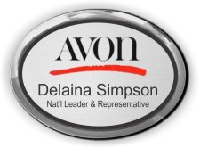 (image for) AVON Oval Executive Silver badge