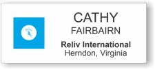 (image for) Reliv International White Square Corners badge