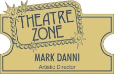 (image for) TheatreZone Inc Shaped Gold badge