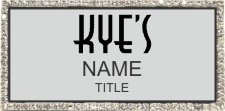 (image for) Kye's Bling Silver badge