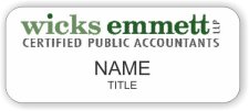 (image for) Wicks Emmett Standard White badge